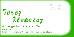 terez klepeisz business card